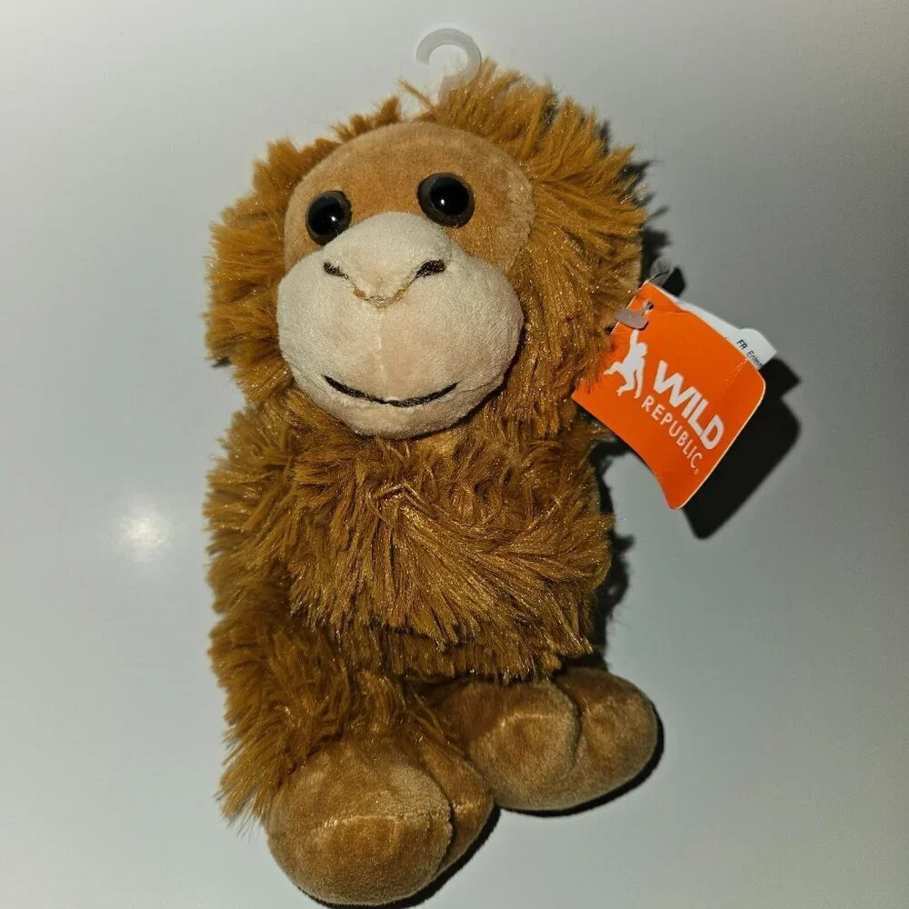 2 Wild Republic Brown Huggers Orangutan Plush Lot 7